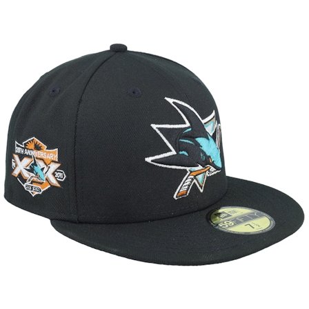 New Era - NHL Svart fitted Caps - Hatstore Exclusive x San Jose Sharks 20th Anniversary 59FIFTY Black Fitted @ Hatstore