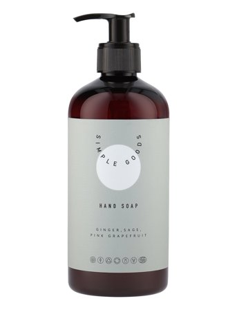 Simple Goods Hand Soap, Ginger, Sage, Pink Grapefruit - Nude - 450 ml
