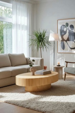 Homeroom Collection - Dagny Oval -sohvapöytä - Keltainen - Sohvapöydät - - Homeroom