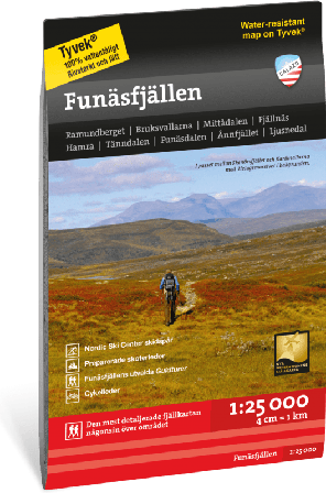 Calazo förlag Funäsfjällen 1:25 000 literature Black OneSize