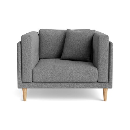 Cali lænestol - Hygge Lysegrå - 104x92x76 - Lænestol