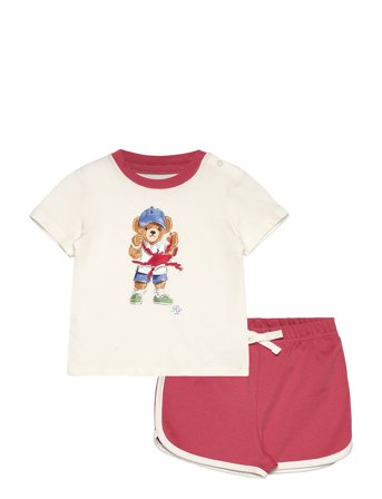 Ralph Lauren Baby | Polo Bear Cotton Tee & Short Set | 75-79