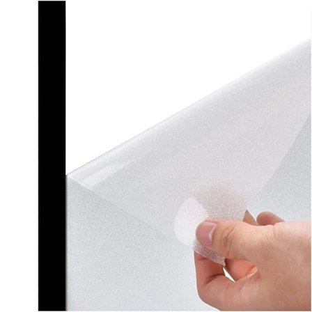 Frostet Glas Vinduesfilm, Privatlivsbeskyttelse til Badeværelsesvinduer, Frostet Film, Farvet Glas, UV-beskyttelse, Aftagelig Vinduesfilm 44,5 x 200 