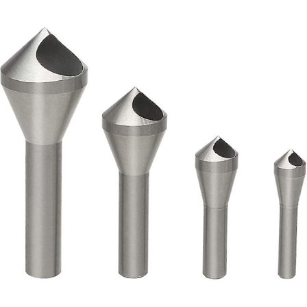 4 st Chamfer- och Countersink-fräsar HSS Koniska Borr för Borrning i Metall Trä Plast
