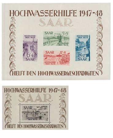 Saarland - 1948-1949 - MICHEL 1-2 - Postfrisk