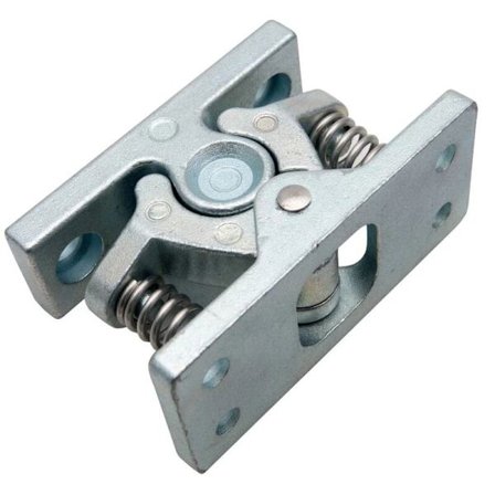 Vahva oven lukko kaapin oven lukko jousikoti keittiö sinkkiseos kaapin oven laatikon lukko 1 kpl (hopea)