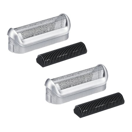 2-pak Udskiftningsbarberblad Skære Folie Sæt Barberhoved Udskiftning til Braun 5S P40 P50 P60 P70 P80 P90 M60 M90S