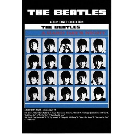 The Beatles A Hard Day ́s Night Standard Postcard One Size Black