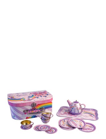 Magni Toys Tea Set In Suitcase W. Unicorn Motives - Multi/patterned - ONE SIZE"