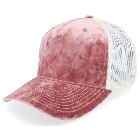 Equip - Rosa trucker Caps - Velvet New Peach/Ivory A-frame Trucker @ Hatstore