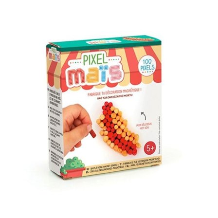 Magnet skräpmat i pixel majs - Korv