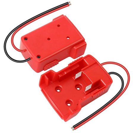 Batteriadapter, 2 stk. Power Wheel-adapter til 18V batteri, 12 gauge robotbatteri-strømstik