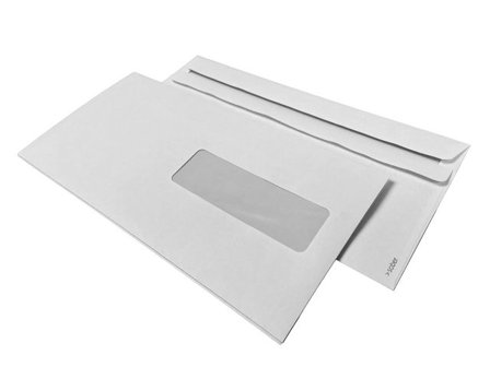 SOBER Kuvert E65 H2 110x220mm självhäftande 500/fp - Lyreco - Emballage och lagerutrustning - Kuvert och postemballage - Kuvert - E5 E65 och S65