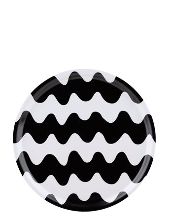 Lokki Plate 20Cm Black Marimekko Home