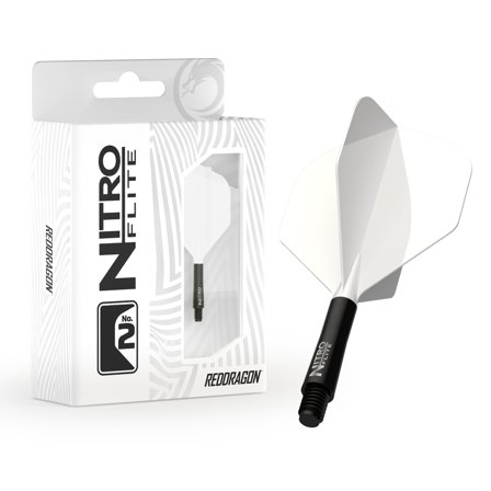 Red Dragon Nitro Flite Solid White and Black