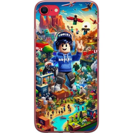 Yhteensopiva Puhelinkuori Apple Apple iPhone 7 Suuri yksityiskohtainen Roblox-maailma täynnä hahmoja, seikkailuja ja värikkäitä ympäristöjä, t