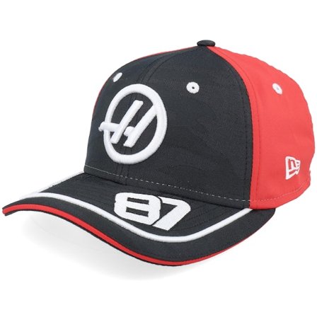 New Era - Motor Zwart adjustable Cap - Kids Haas F1 25 Bearman 9SEVENTY Black/Red Adjustable @ Hatstore