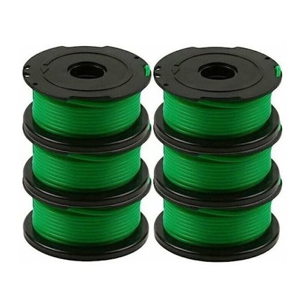 6 puolan lankapakkaus Black and Decker GL7033, GL8033, GL9035 -ruohotrimmereihin, 6 metriä per puola.