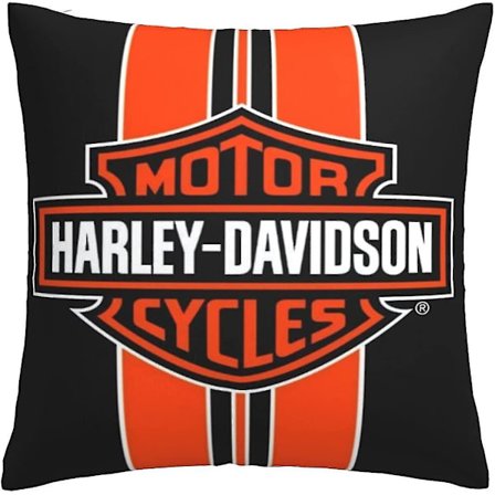 Pehmeät tyynyliinat, Harley Davidson () Koristeelliset suuret neliönmuotoiset pestävät koristetyynyliinat olohuoneeseen, sohvalle, makuuhuoneeseen, 