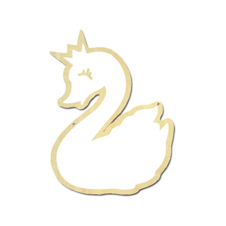 Lasten koristeellinen peili Kylpyhuoneen lastenhuone Puinen akryyli peilikehys Luova koti Taide seinäkoristeet Joutsen