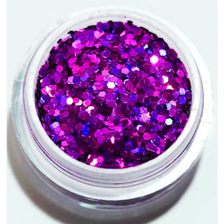 Kynsien glitter - Hexagon - Purple - 8ml - Glitter