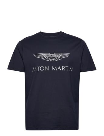 Amr Logo Tee T-shirts Short-sleeved Navy Hackett London