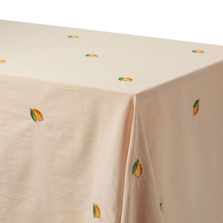 Midnatt Pöytäliina Soda Lemon Beige 180x145 cm