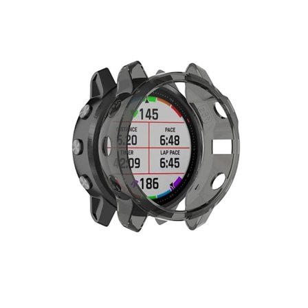 Garmin Fenix 6S / 6S Pro gjennomsiktig deksel - Svart
