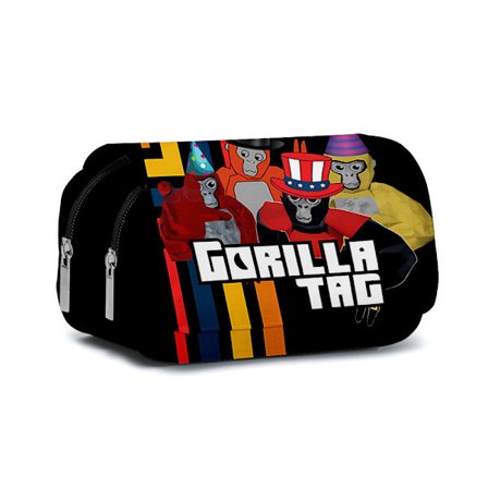 Kynäkotelo 3D Gorilla Tag -kynäkotelo, sopii tytöille, suuri kapasiteetti, kynäkotelo, college, koulutarvikkeet, sopii opiskelijoille, nuorille, 