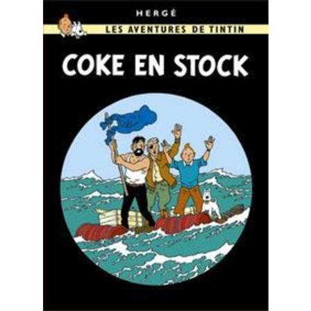 Poster - Tintin Coke En Stock - Koks I Lasten Multifärg