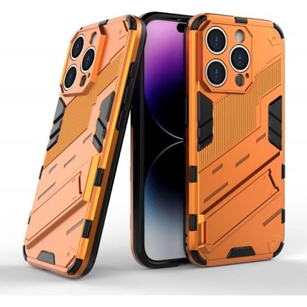 iPhone 16 Pro Max Stöttåligt Skal med Kickstand ThinArmor V2 - Orange