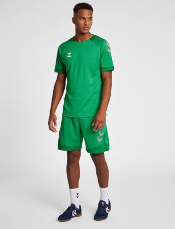 Hummel Hmllead S/S Poly Jersey - Green - XL
