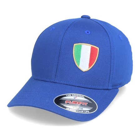 Forza - Blue - flexfit - Cap - Kids Italy Flag Shield Blue Flexfit - Hatstore