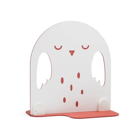 Play room divider FOREST, owl, white/red