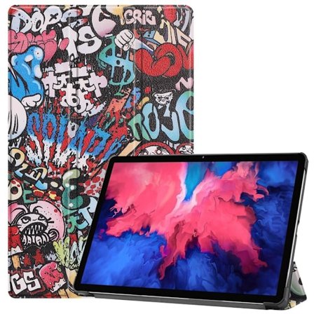 Tri-fold Fodral till Lenovo Tab P11 TB-J606F - Graffiti