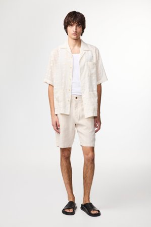NN.07 Crown 1454 Shorts Male Brown Linen