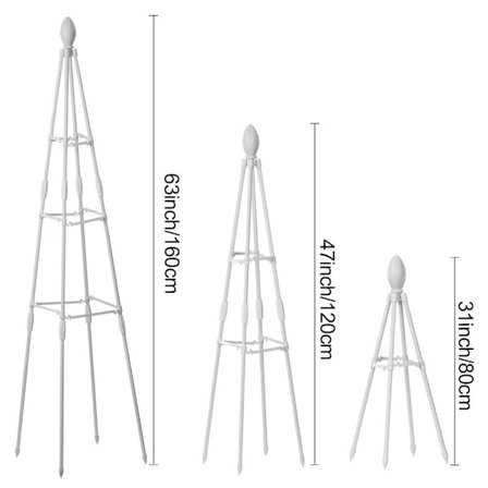 Have espalier metalplantestøtte HVID 2 2
