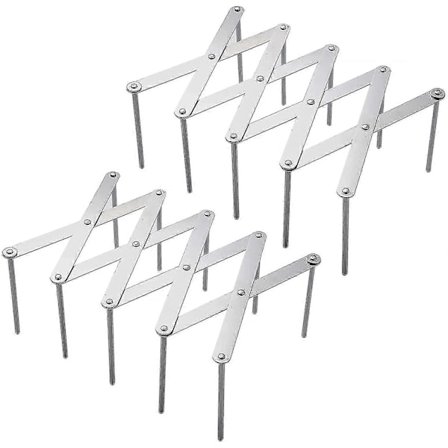 Grydelågsholder, 2 stk. Multifunktionel køkkenredskabsorganisator i rustfrit stål, til opbevaring af gryder, glaslåg, skærebræt