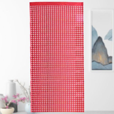 2m Vägg Bakgrund Gardin Shimmer Fyrkantiga Bakgrunder RÖD