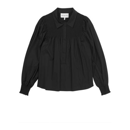 Munthe Aloyal Bluse 223-1027-22325 Sort, Dame