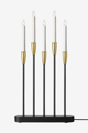 Markslöjd - NICE sähkökynttelikkö 5L - Musta - Sähkökyntteliköt - - Homeroom