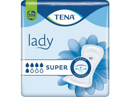 TENA Inkoskydd Lady Super andningsbart 30/fp - Lyreco - Sjukvård och omsorg - Diagnos och behandling - Inkontinensskydd