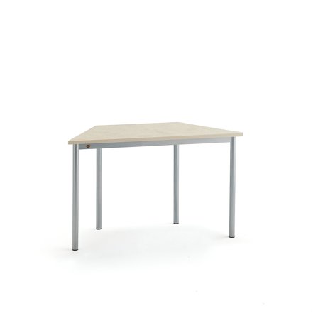 Tisch SONITUS TRAPETS, 1200x600x720 mm, Linoleum beige, alugrau