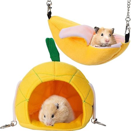 2 kappaletta Hamsterin riippumatto Pehmeä sänky Pieni lemmikkitalo Eläimet Hamsteri