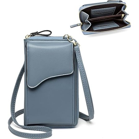 Lille læder skuldertaske, crossbody taske mobiltelefon pung pung let crossbody håndtasker til kvinder