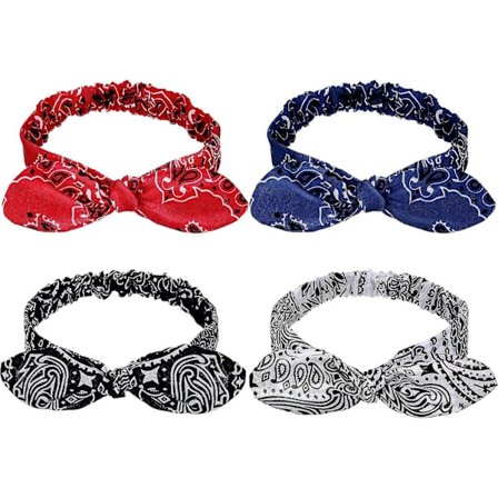 Hårbånd Retroprint Hårbånd Paisleyprint Hårbånd Hårindpakning Til Piger Og