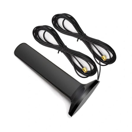 GSM 4G 5G Antenne 600-6000MHz 12DBi Høy Forstørrelse Omni Magnetisk Base Antenne for CPE (SMA Hann)