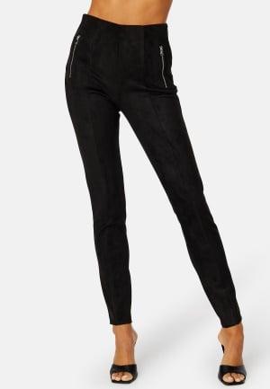 VERO MODA - Donnadina Zip Leggin XS - Black - Leggings - Dam - Bubbleroom