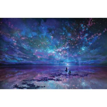 Diamond Painting Fyrkantiga Pärlor 50x70 Cm 5d Diy Kärlek Havet Multifärg