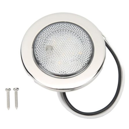 12V LED Kupollampa 3 tum Rund IP66 Vattentät Marin Yacht RV Husbil